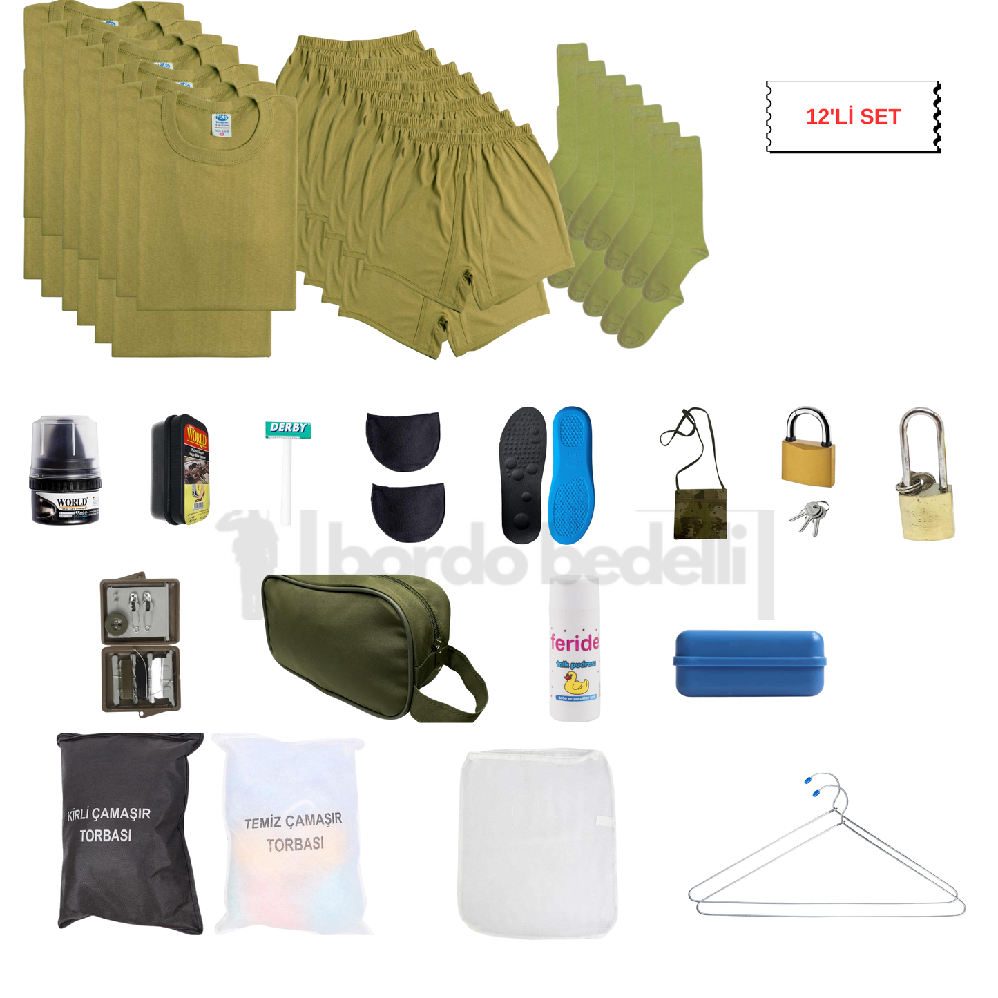 Ekonomik 12'li Askerlik Seti