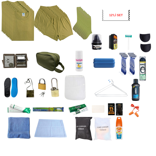 GOLD 12'li Askerlik Seti