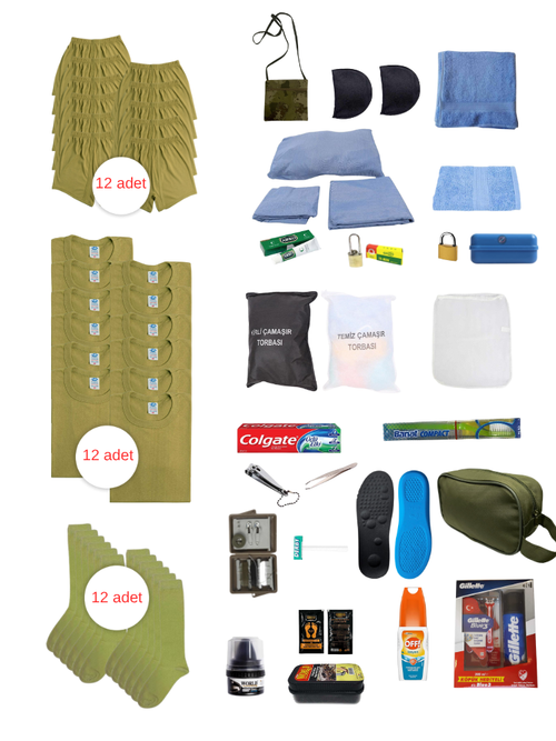 12'li Bedelli Askerlik Seti