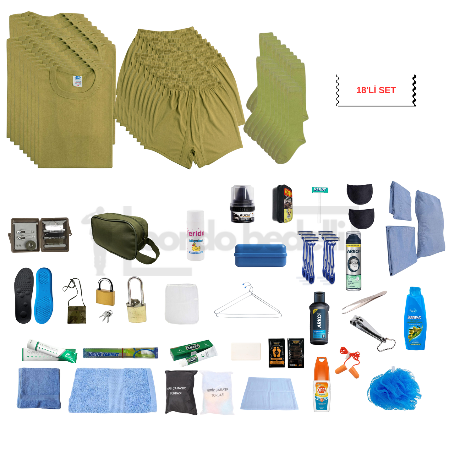 VIP 18'li Askerlik Seti