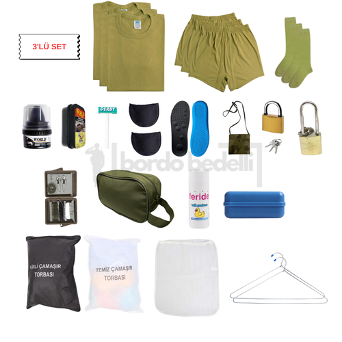 Ekonomik 3'lü Askerlik Seti