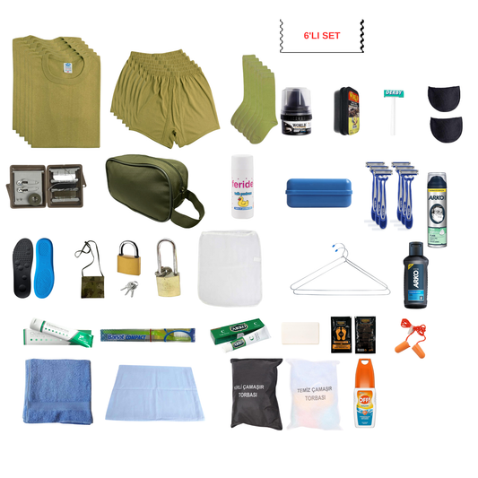 GOLD 6'lı Askerlik Seti