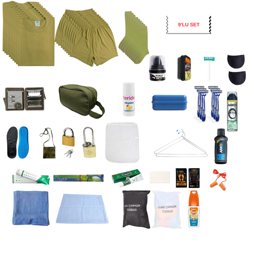 GOLD 9'lu Askerlik Seti