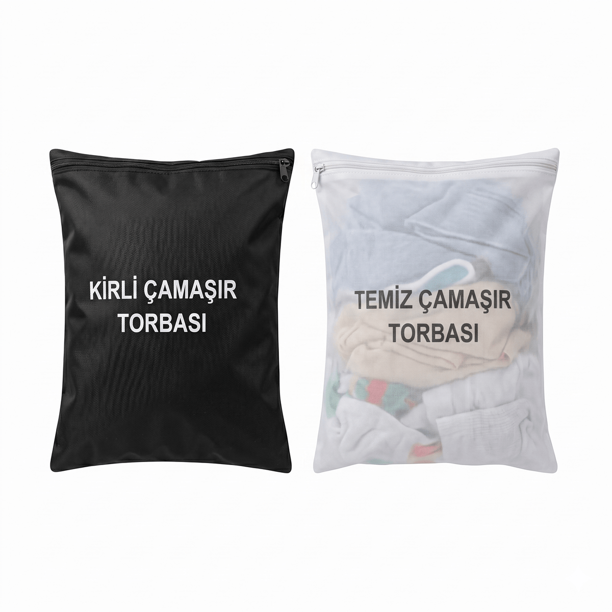 Kirli - Temiz Çamaşır Torbası - Bedelli Asker Seti - Bordo Bedelli
