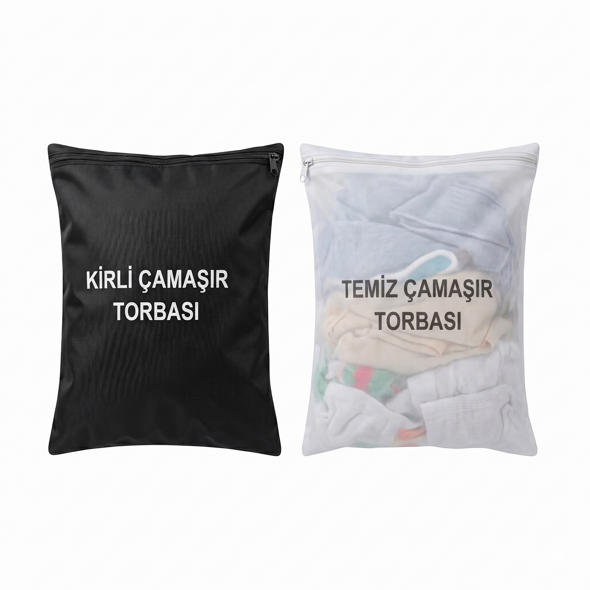 kirli temiz çamaşır torbası