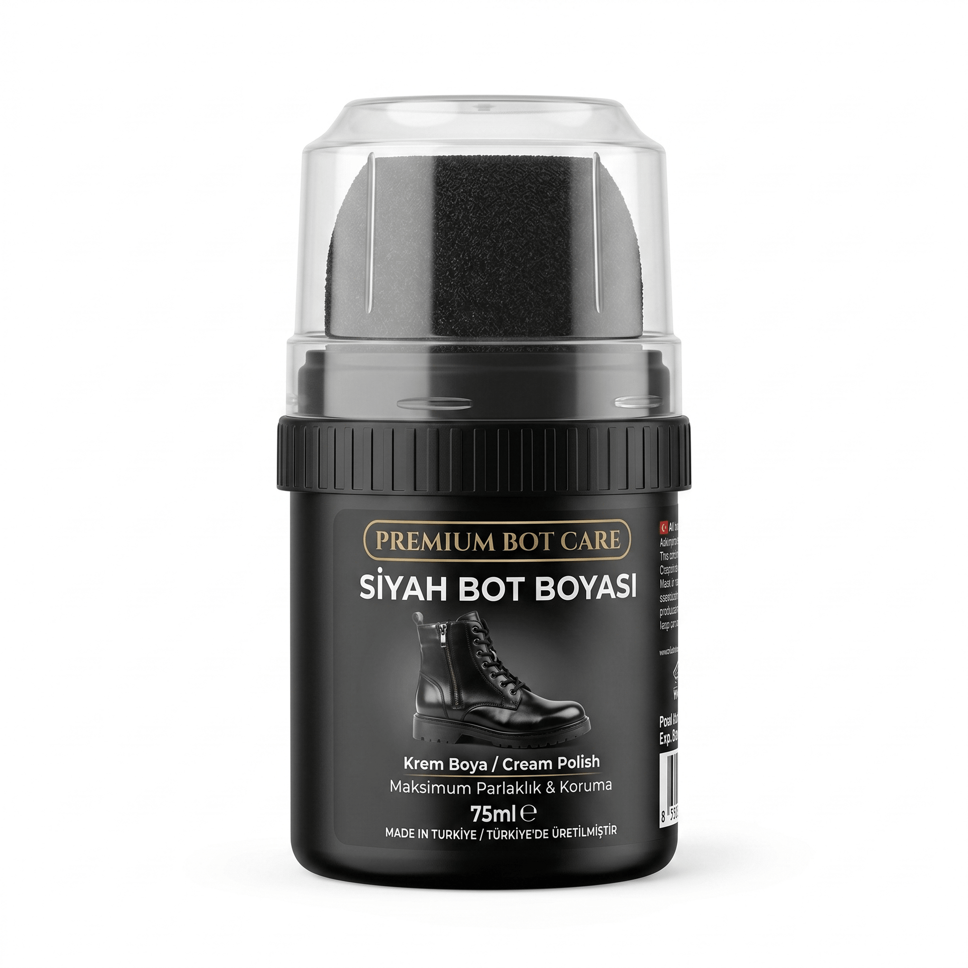 Siyah Bot Boyası - Bedelli Asker Seti - Bordo Bedelli